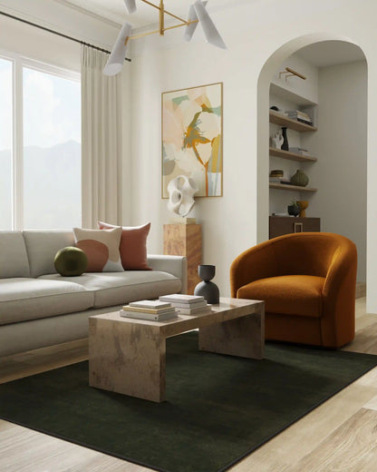 Nico Solid Olive Rug