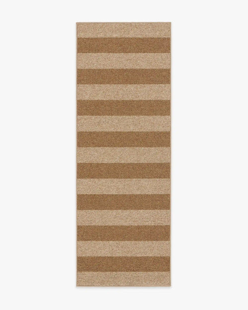 Nolan Bold Stripe Natural & Dark Natural Performance Weave Rug