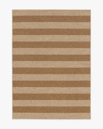 Nolan Bold Stripe Natural & Dark Natural Performance Weave Rug