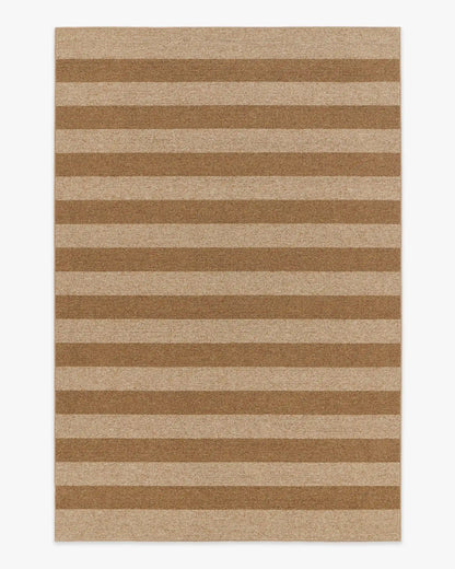 Nolan Bold Stripe Natural & Dark Natural Performance Weave Rug