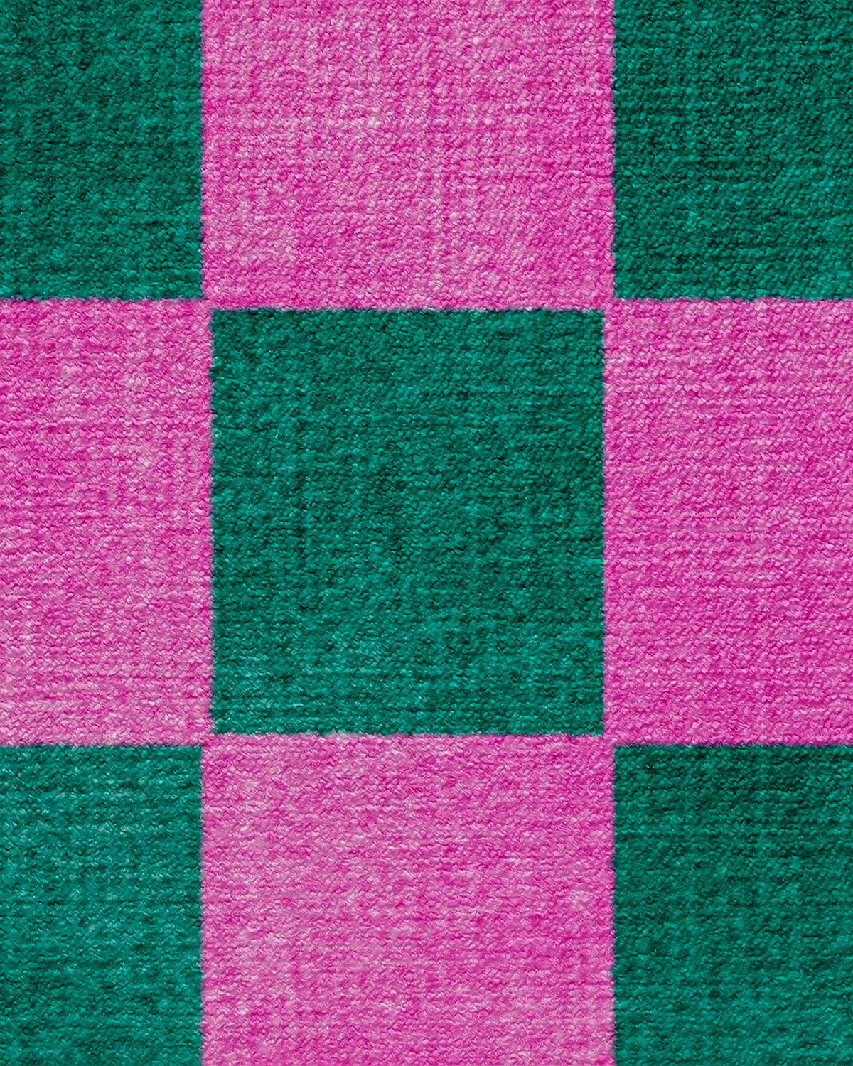 Nonna's Checkerboard Green & Lavender Rug by Dan Pelosi