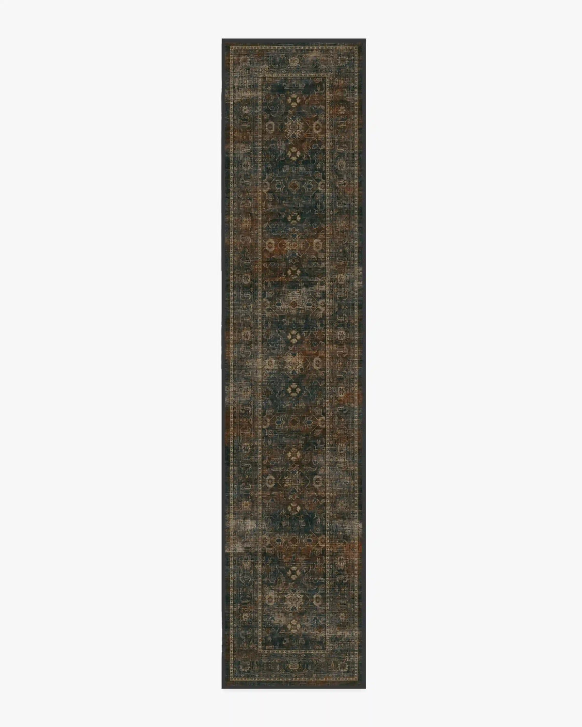 Ophelia Navy & Redwood Rug