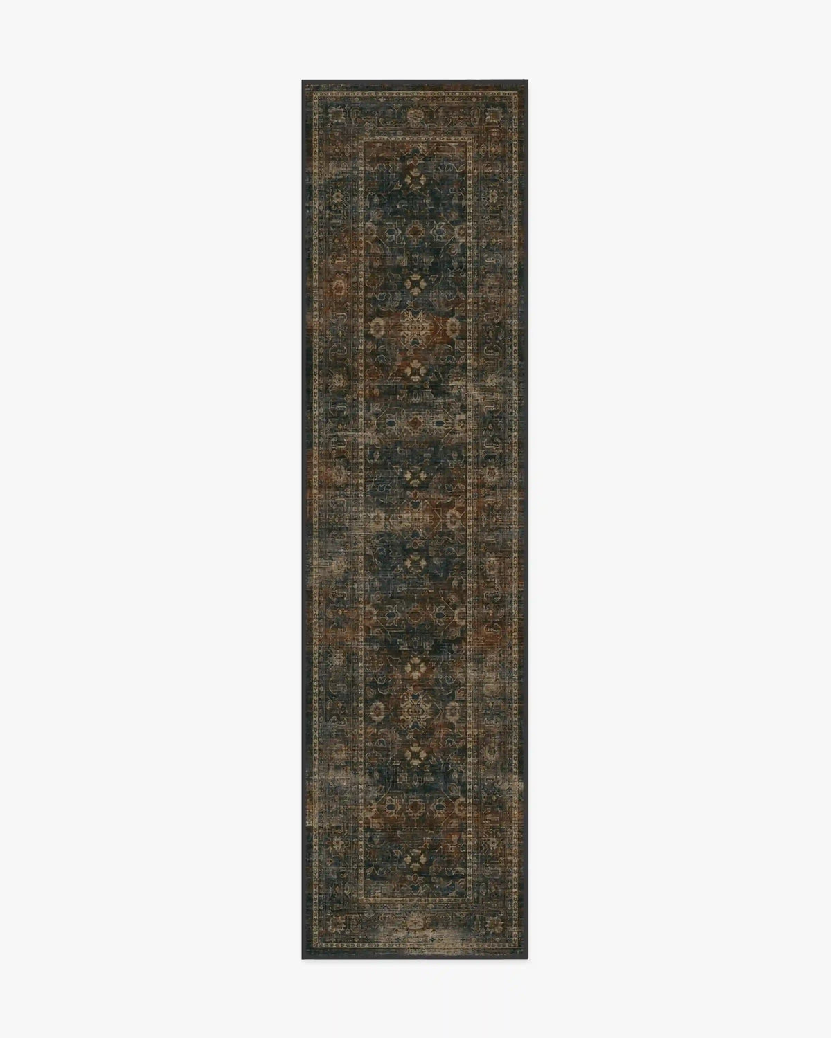 Ophelia Navy & Redwood Rug