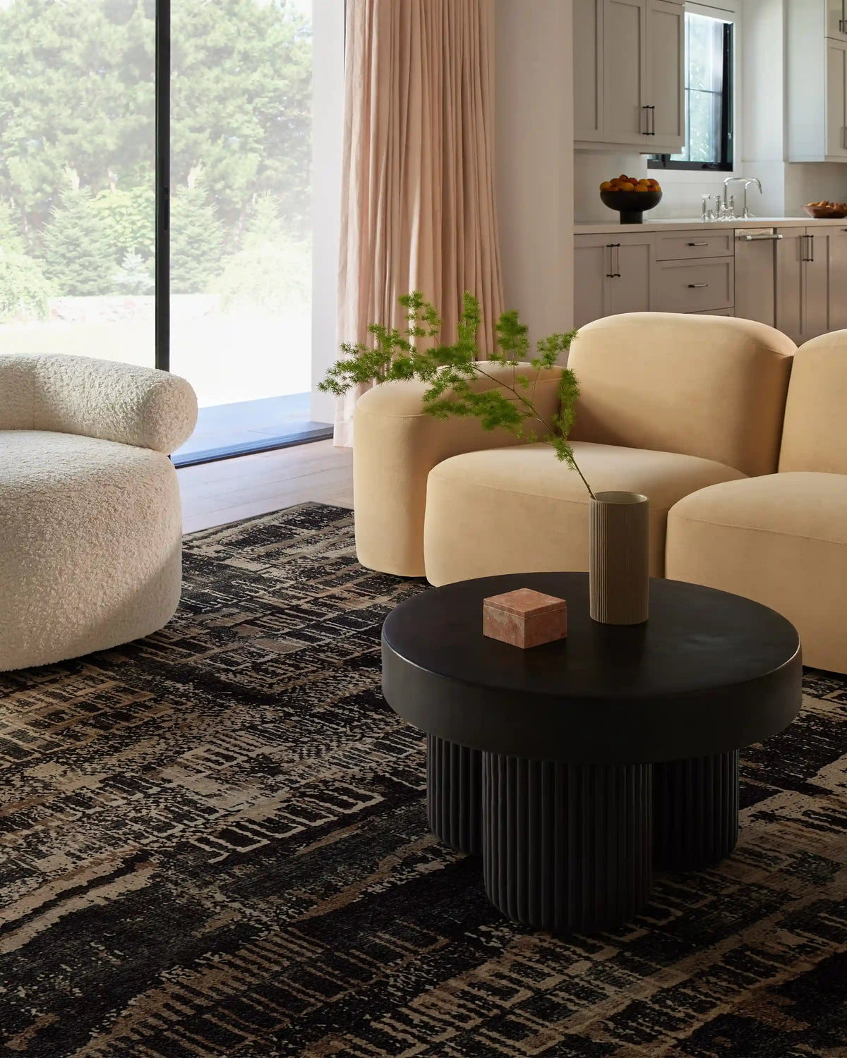 Ourea Dark Wood Rug
