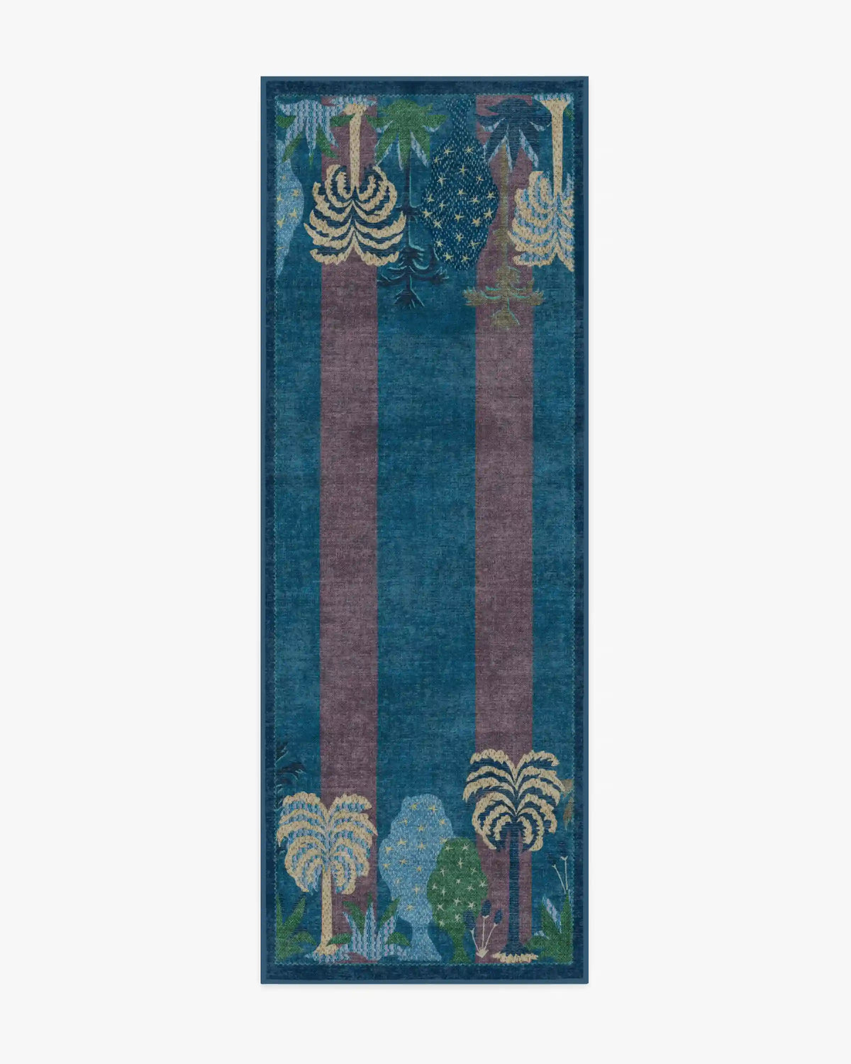Palmistry Pinstripe Blue Rug by Jungalow