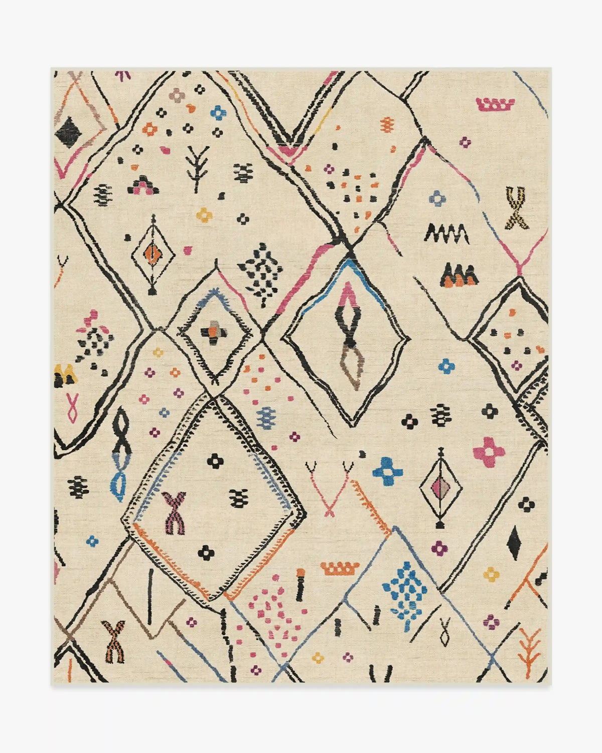 Pamir Ivory Multicolour Rug