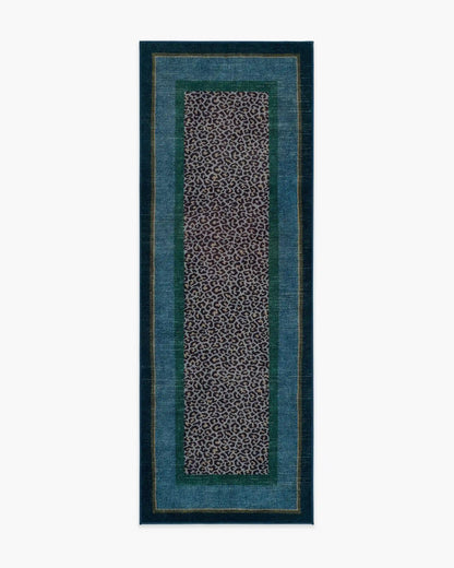 Panthera Blue & Green Rug by Scalamandré