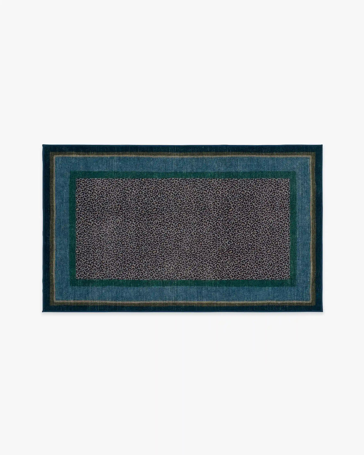 Panthera Blue & Green Rug by Scalamandré