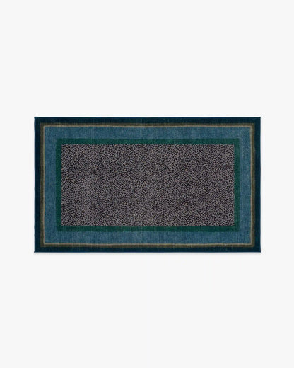 Panthera Blue & Green Rug by Scalamandré