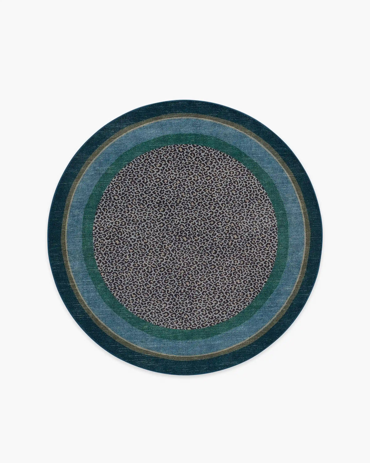Panthera Blue & Green Rug by Scalamandré