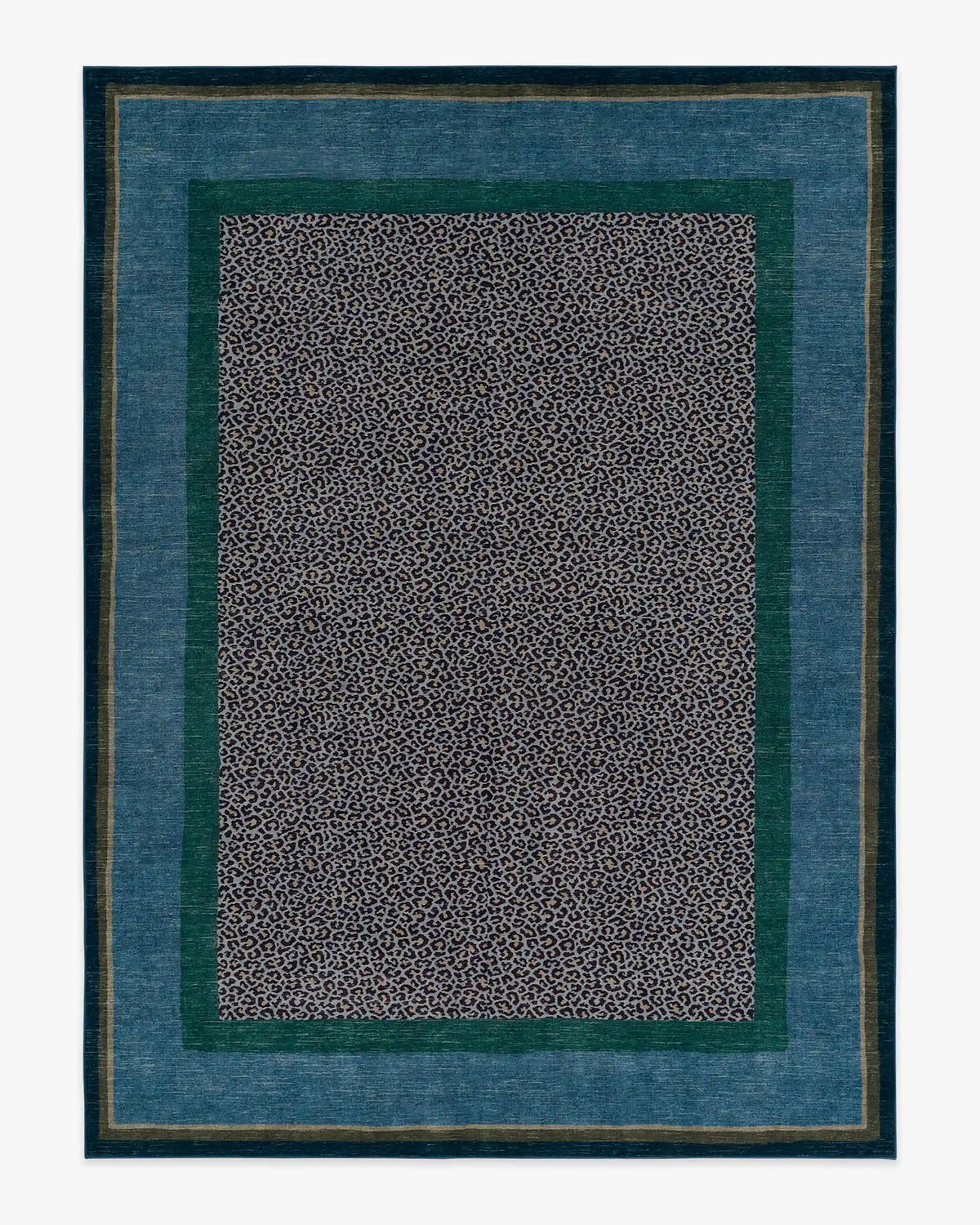 Panthera Blue & Green Rug by Scalamandré