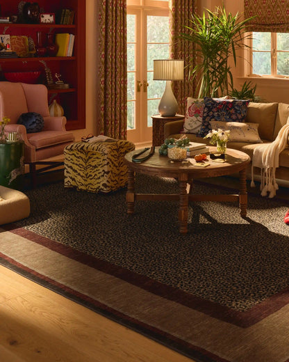 Panthera Tan & Rust Rug by Scalamandré