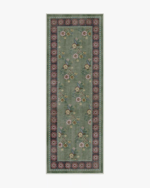 Pennywood Green & Pink Rug