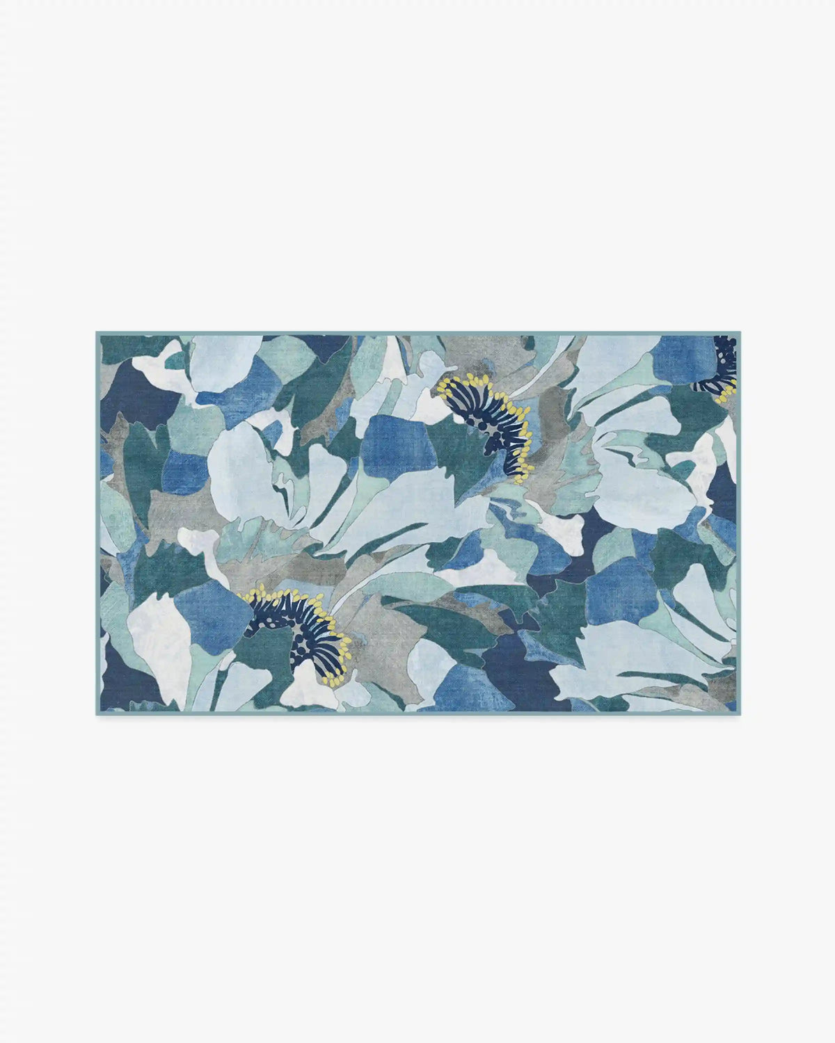Peony Promenade Slate Blue Rug by Liberty