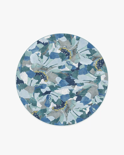 Peony Promenade Slate Blue Rug by Liberty