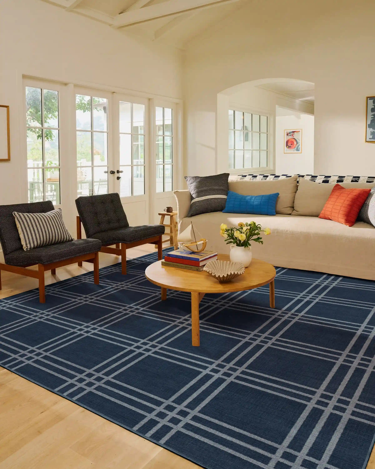 Pierre Navy Rug