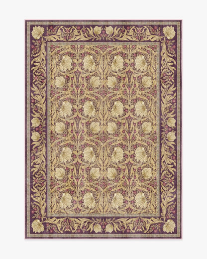 Pimpernel Mauve Rug by Morris & Co.