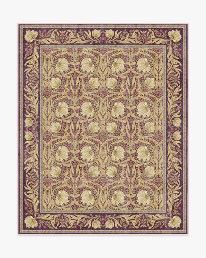 Pimpernel Mauve Rug by Morris & Co.