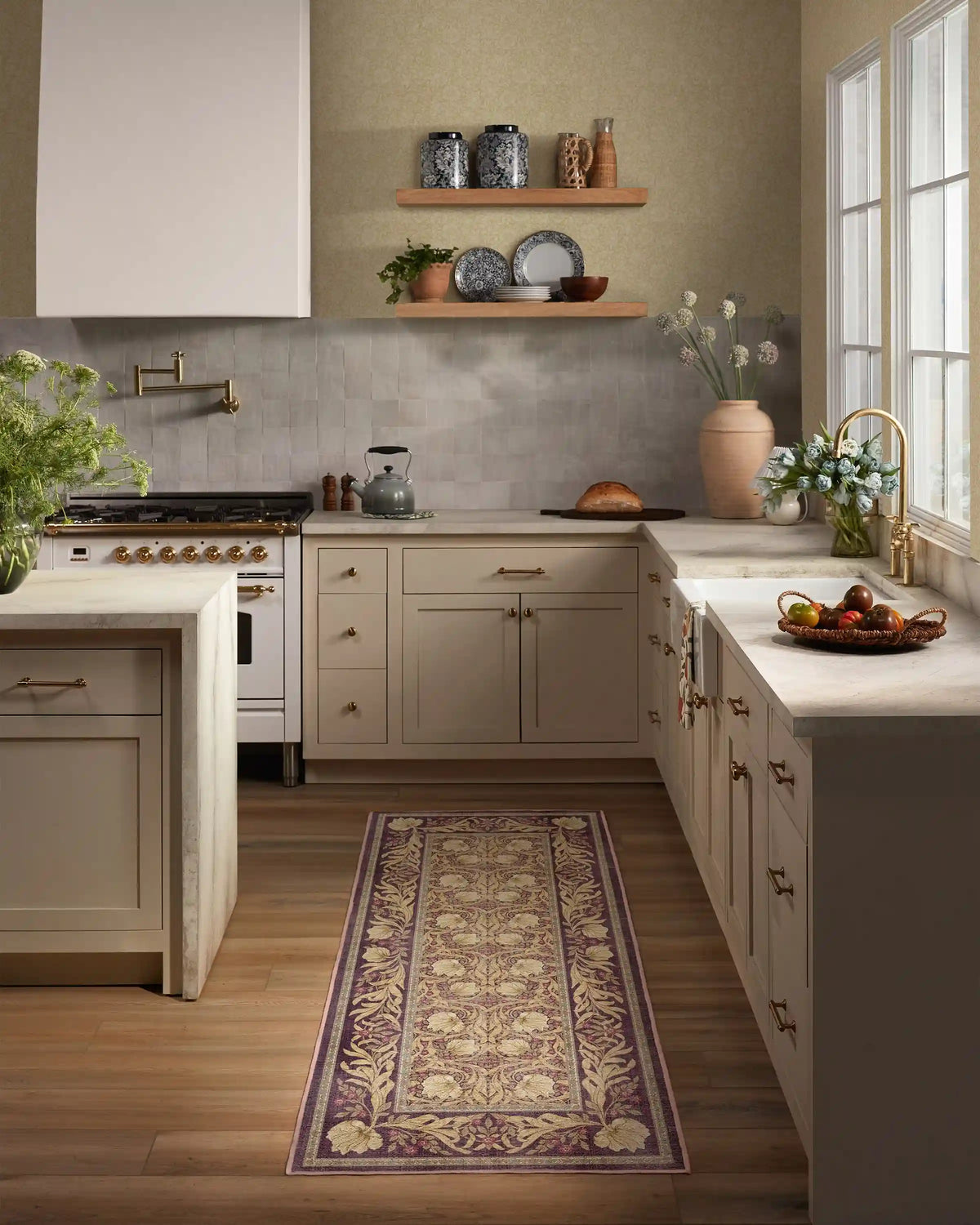 Pimpernel Mauve Rug by Morris & Co.