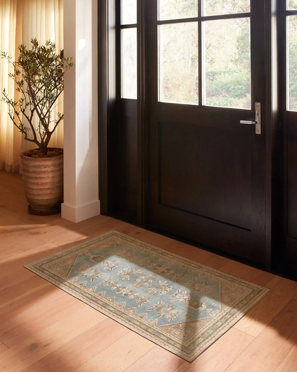Pradera Blue & Terracotta Rug