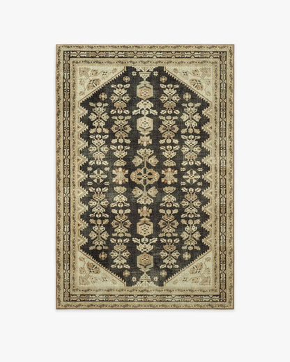 Pradera Tan & Soft Black Rug