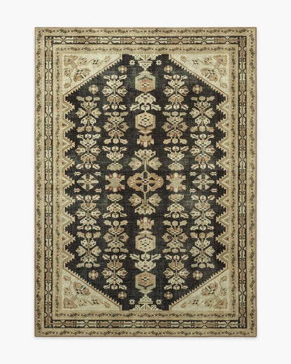 Pradera Tan & Soft Black Rug