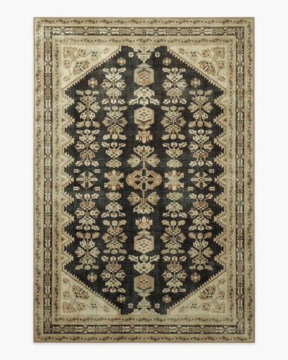 Pradera Tan & Soft Black Rug