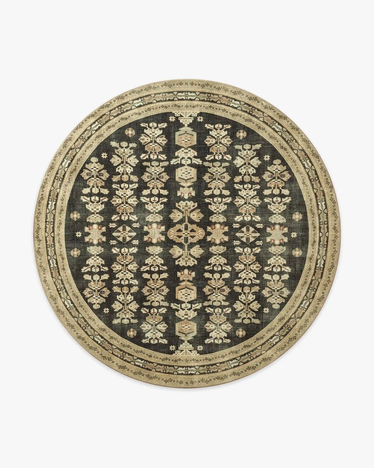 Pradera Tan & Soft Black Rug
