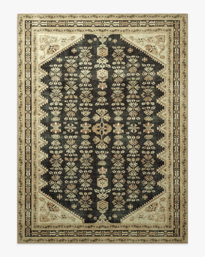 Pradera Tan & Soft Black Rug