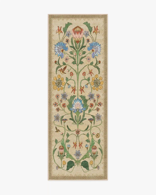 Protea Natural Rug by Iris Apfel