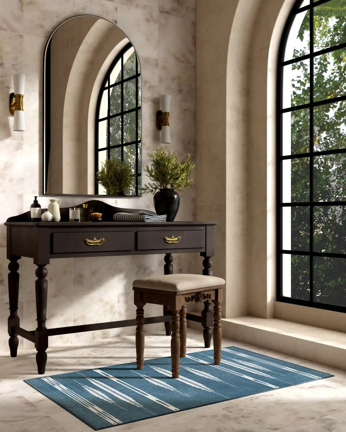 Raye Indigo & Ivory Rug