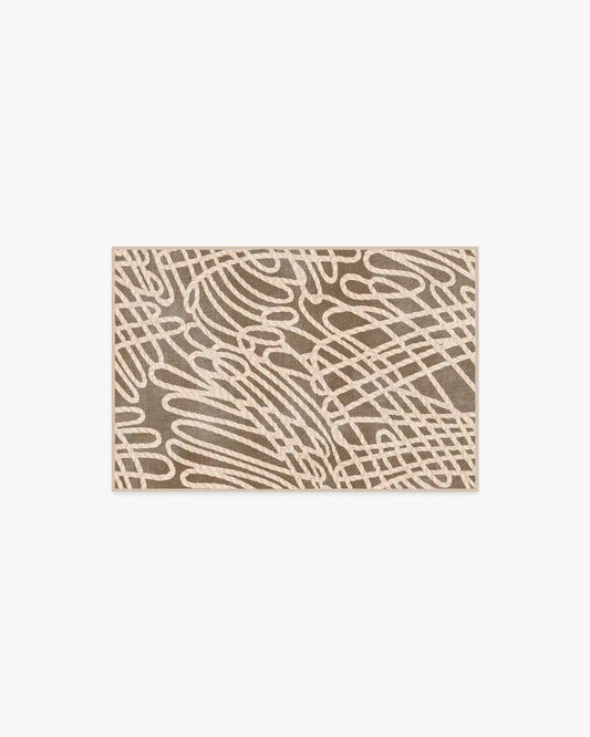 Rica Rope Taupe & Cream Rug by Humberto Leon
