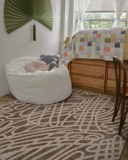 Rica Rope Taupe & Cream Rug by Humberto Leon