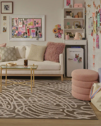 Rica Rope Taupe & Cream Rug by Humberto Leon