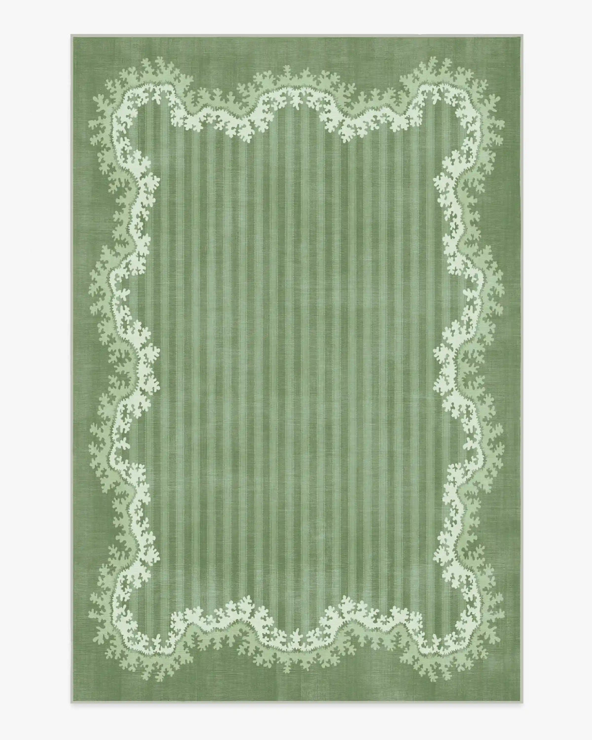 Oxbow Botanical Green Rug by Sanderson