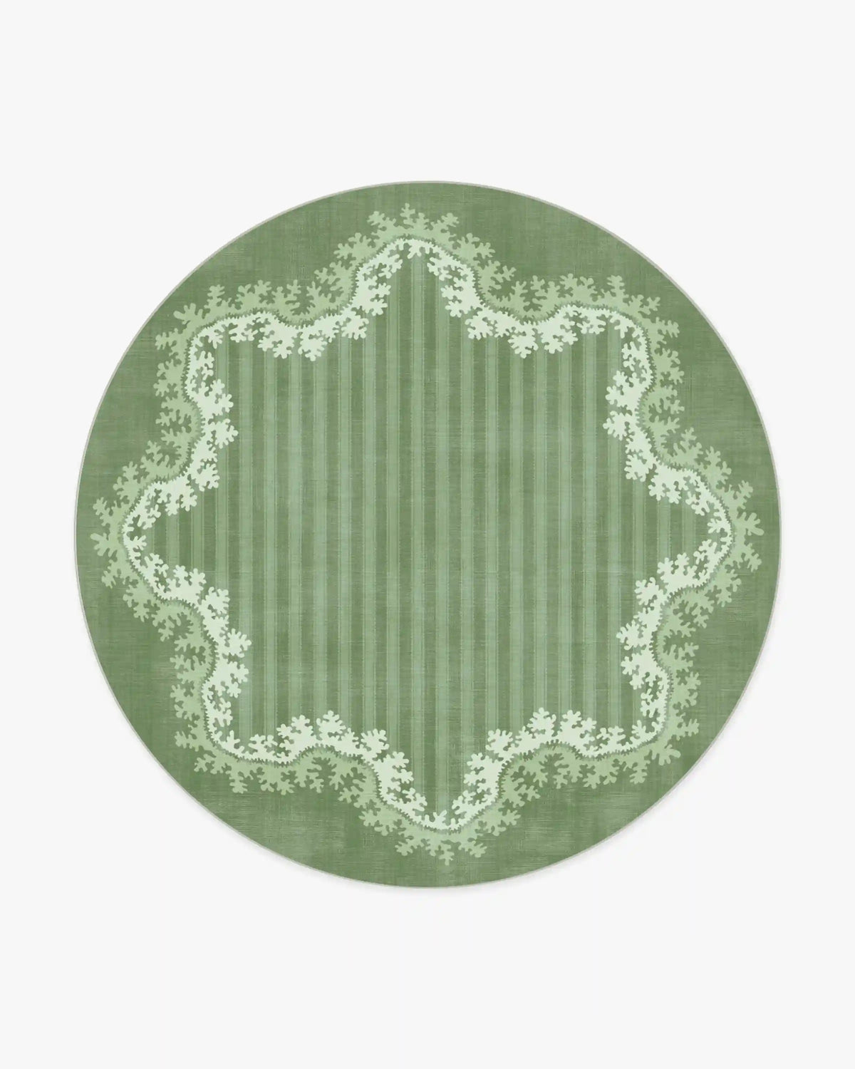 Oxbow Botanical Green Rug by Sanderson