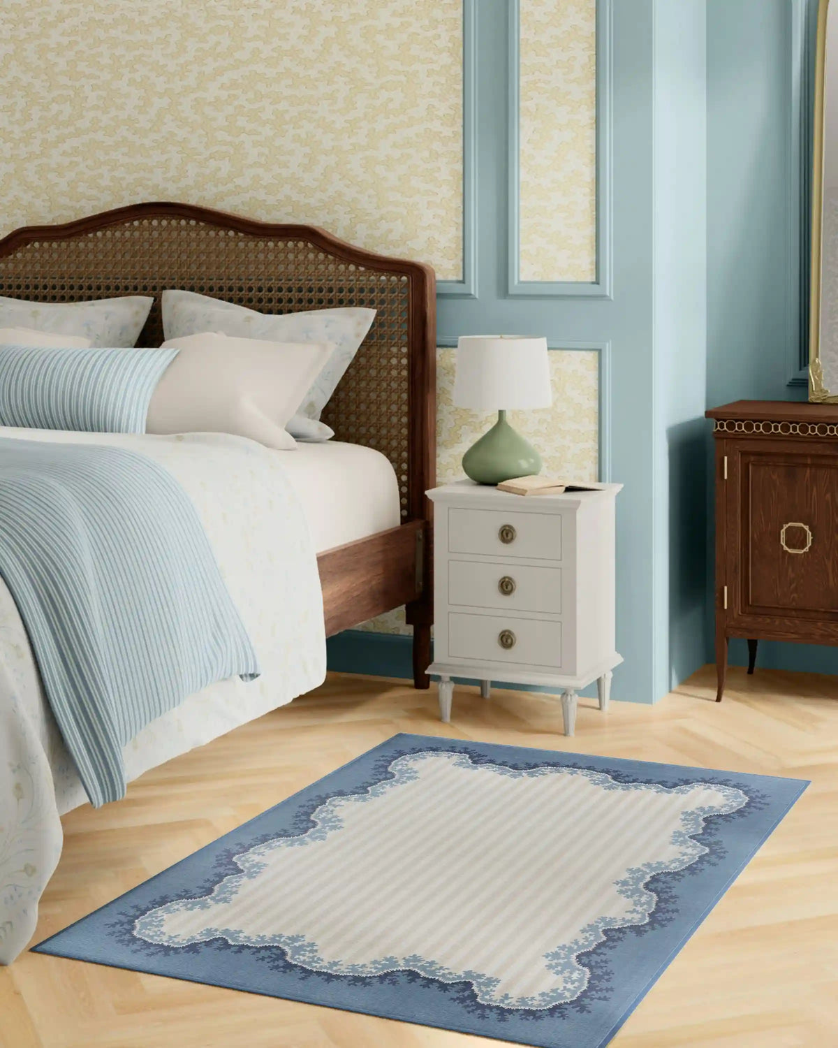 Oxbow Indigo Rug by Sanderson