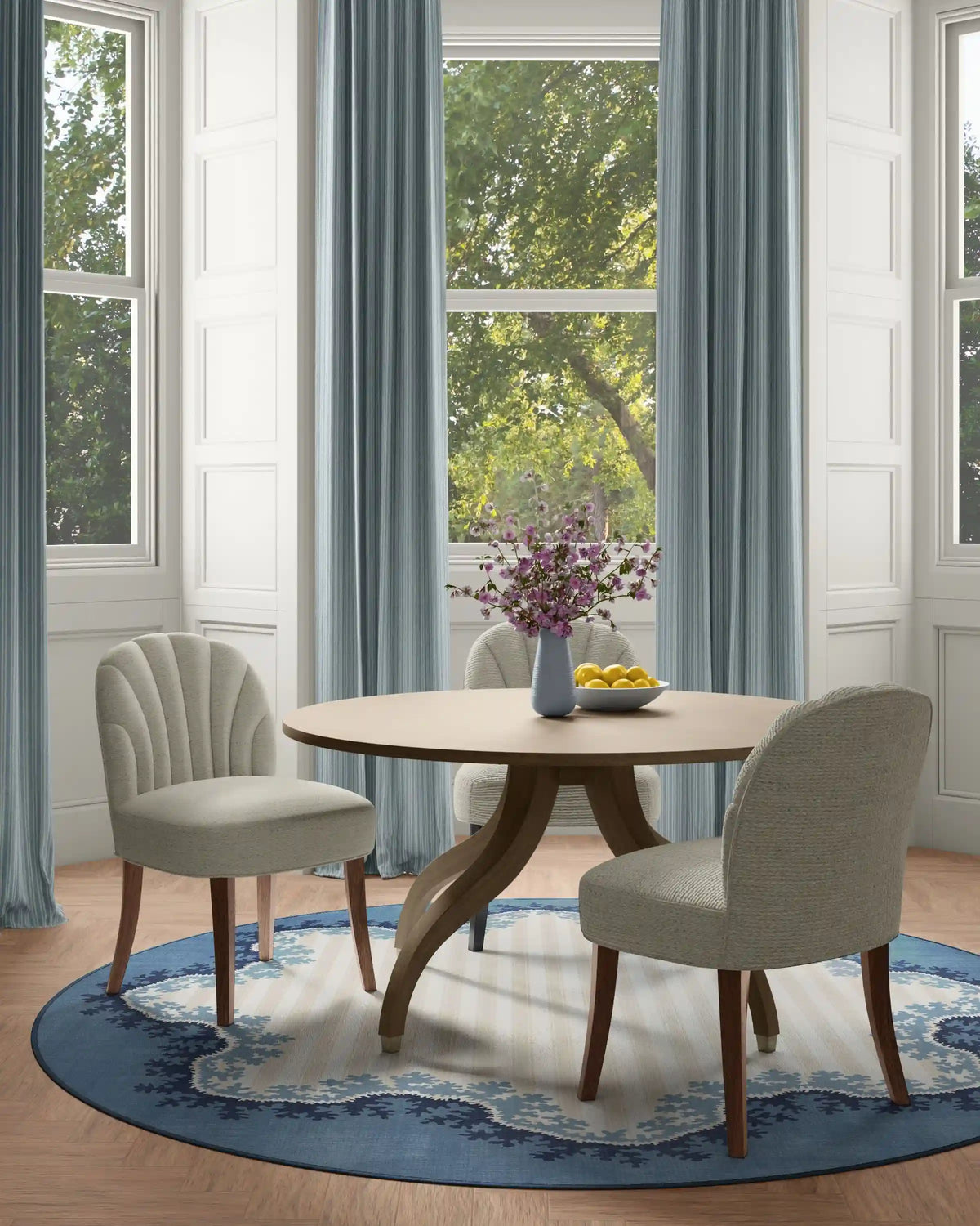 Oxbow Indigo Rug by Sanderson