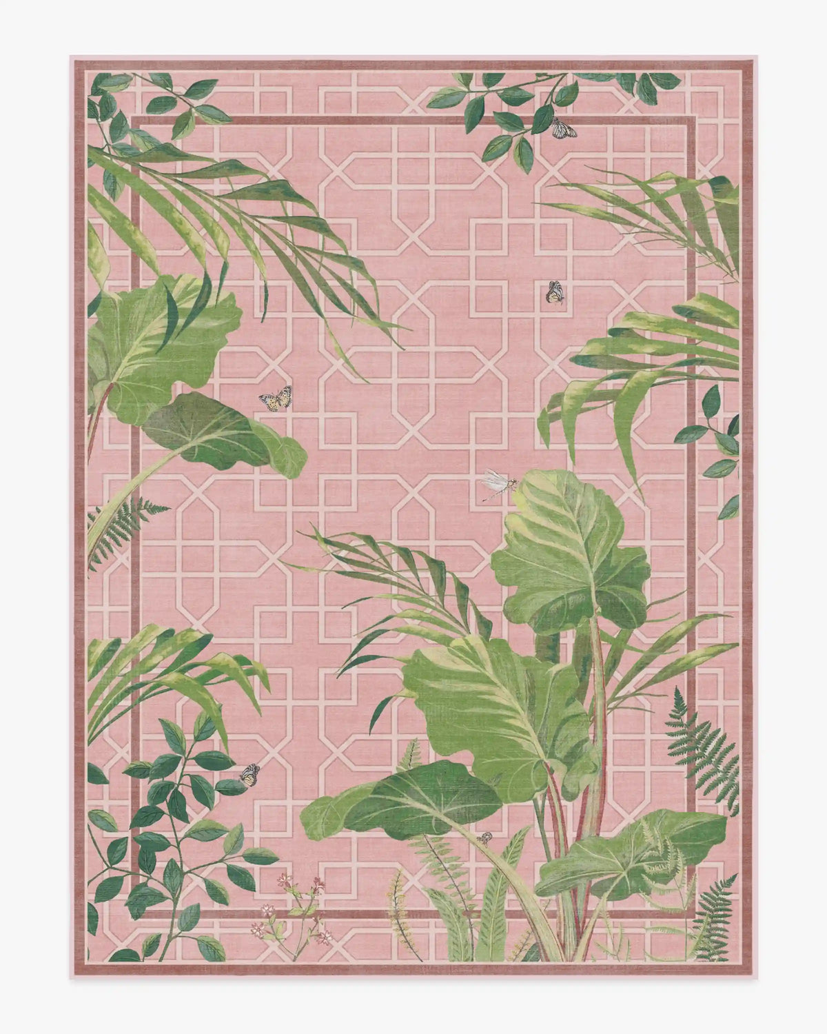 Palm House Rose Rug by Sanderson