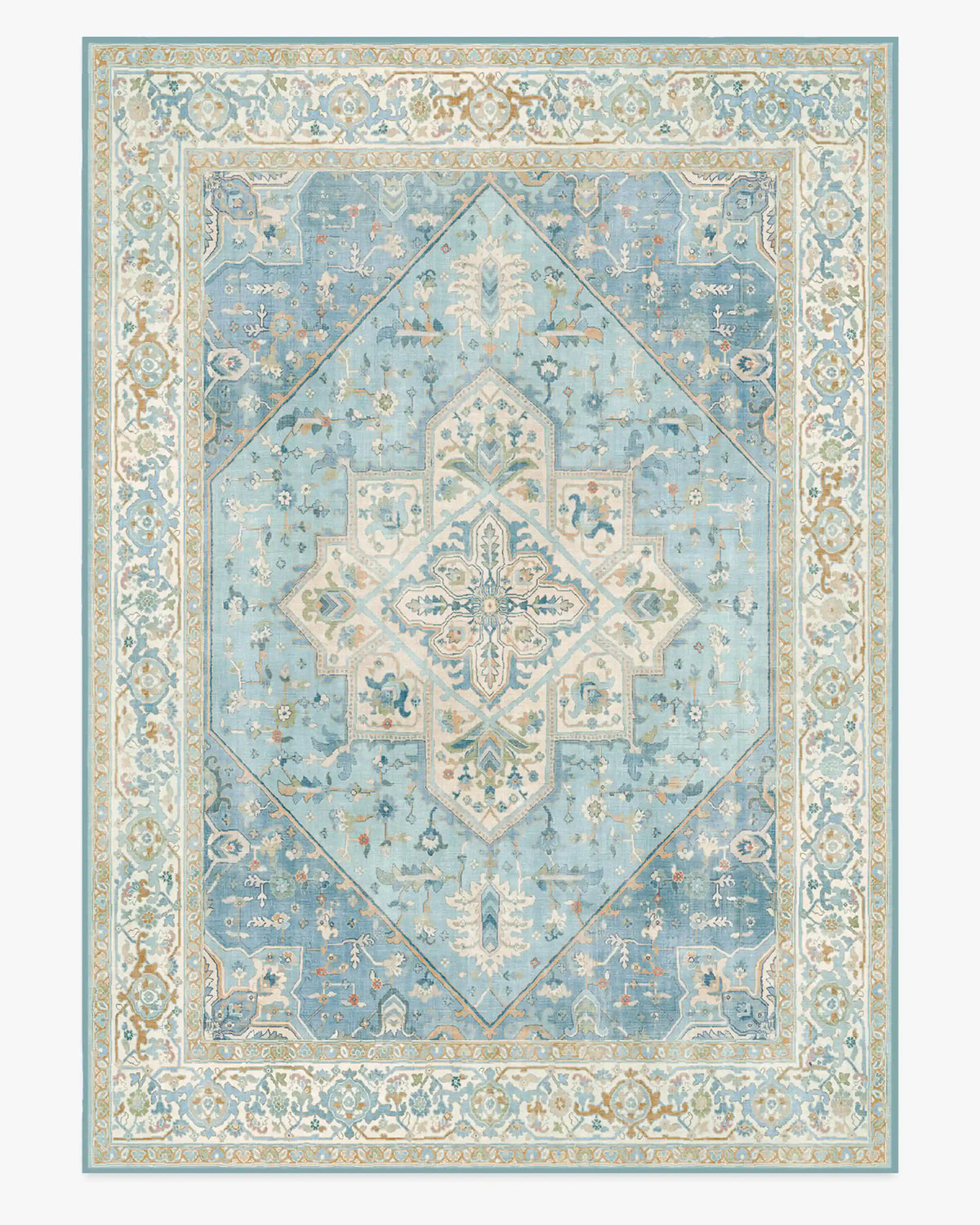 Santiago Blue & Cream Rug