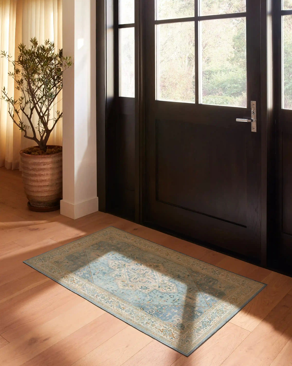 Santiago Blue & Cream Rug