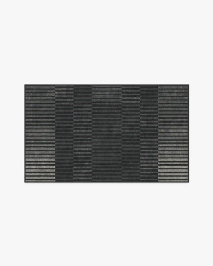 Shadow Stripe Charcoal Rug