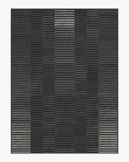 Shadow Stripe Charcoal Rug