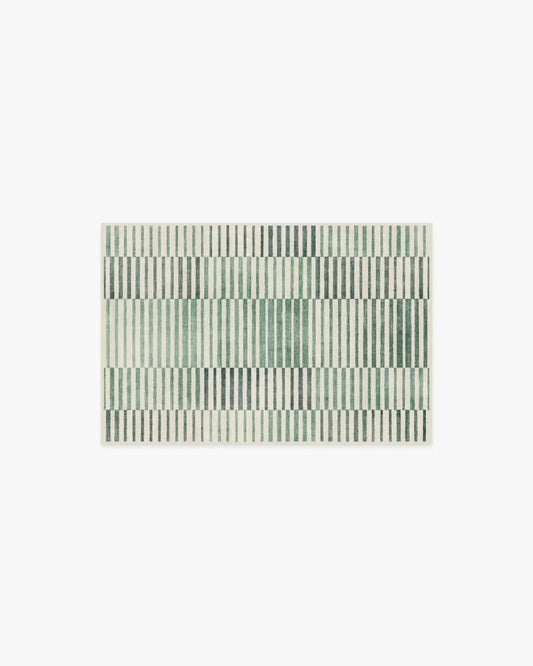 Shadow Stripe Green Rug
