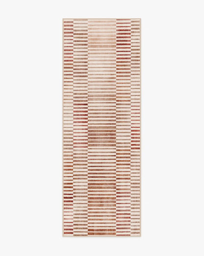 Shadow Stripe Terracotta Rug