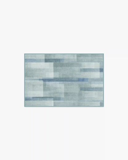 Solar Drift Silver Blue Rug