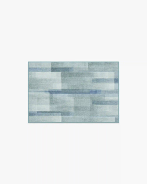 Solar Drift Silver Blue Rug