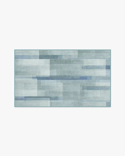 Solar Drift Silver Blue Rug