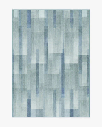 Solar Drift Silver Blue Rug