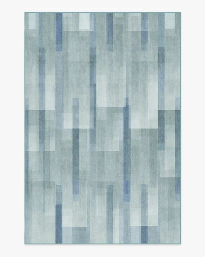 Solar Drift Silver Blue Rug